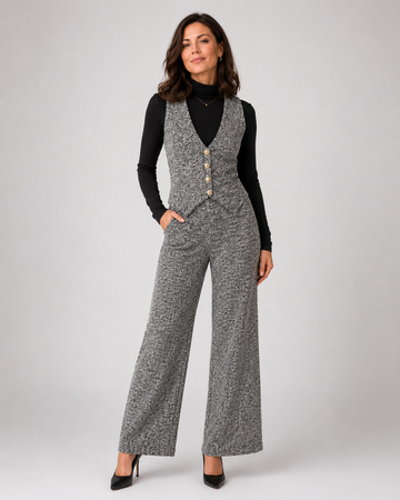 Amara Waistcoat & High-Waist Trouser Set