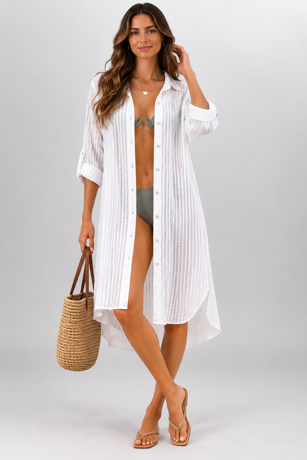 Vienna Belted Kimono Beach Cover-Up