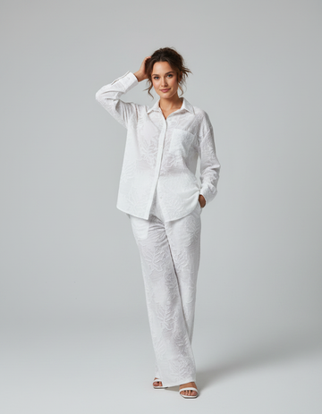Amelie Shirt & Straight-Leg Trouser Set