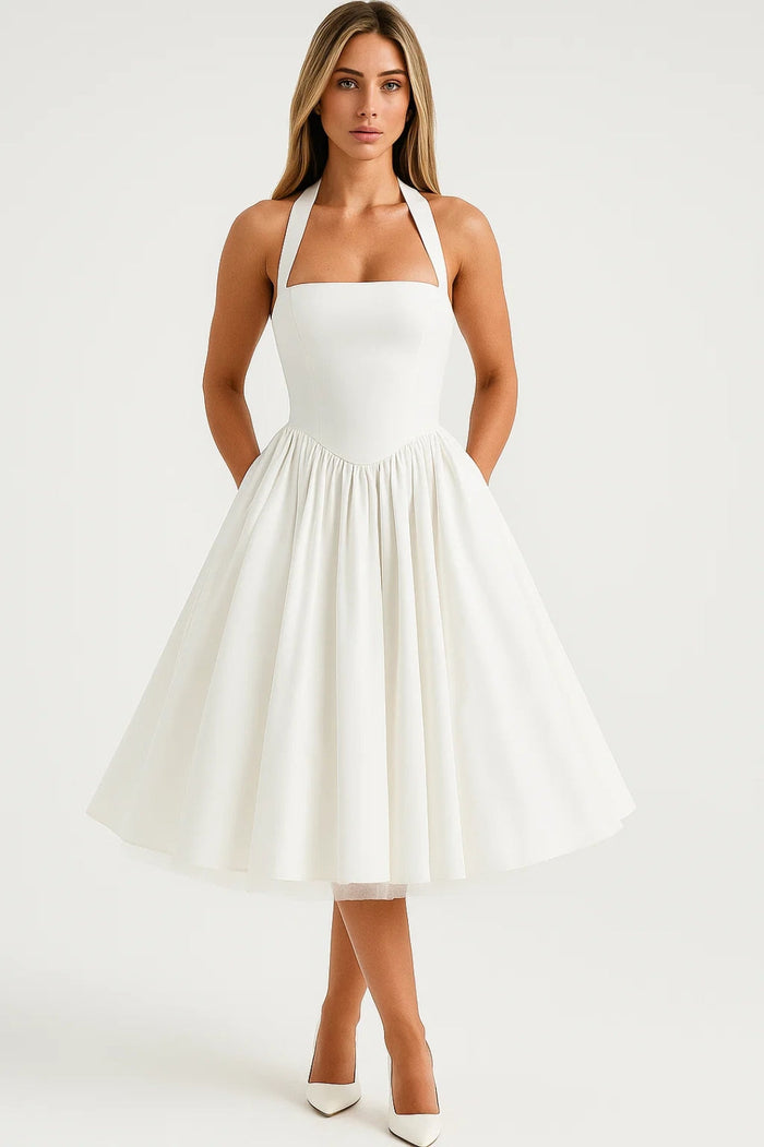 Selene Halter A-Line Midi Dress - product image 1