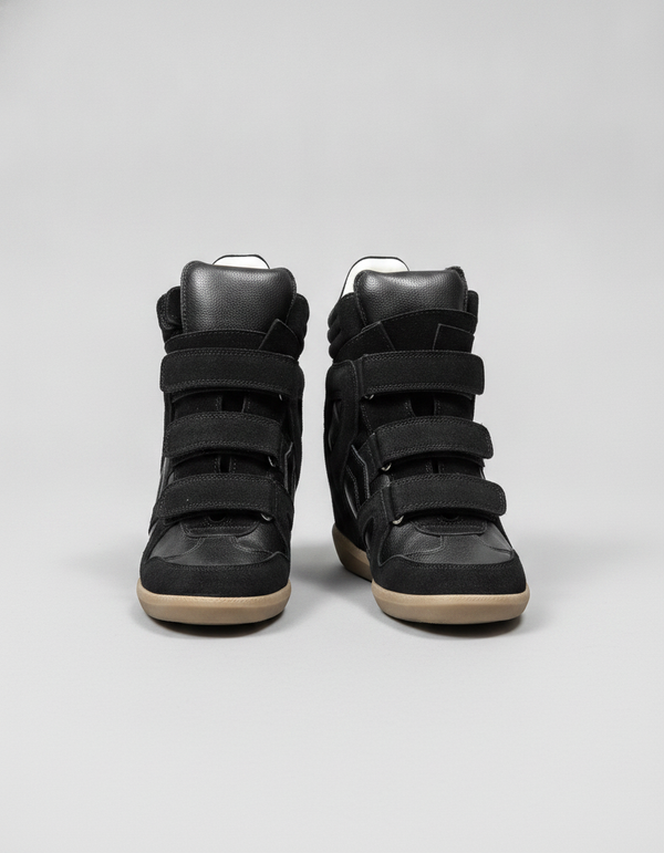 Vespera Hidden-Wedge High-Top Sneakers