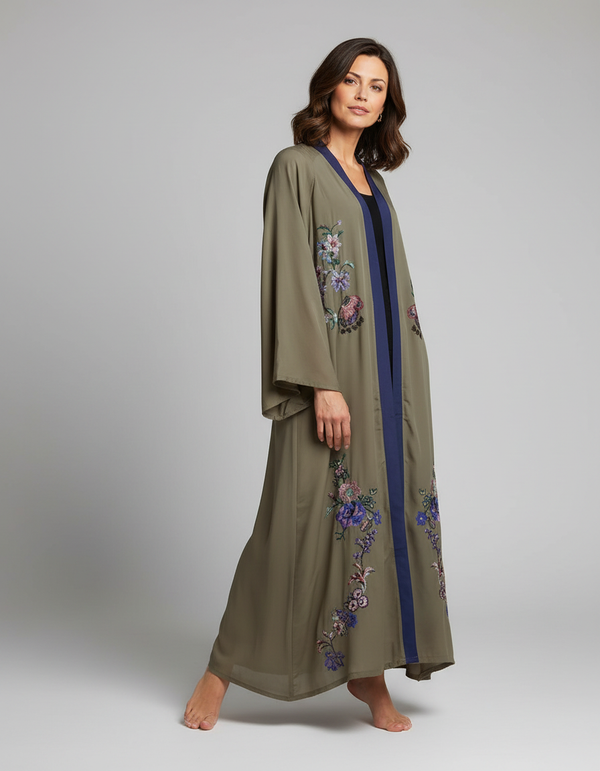 Heloise Embroidered Kaftan Beach Cover-Up