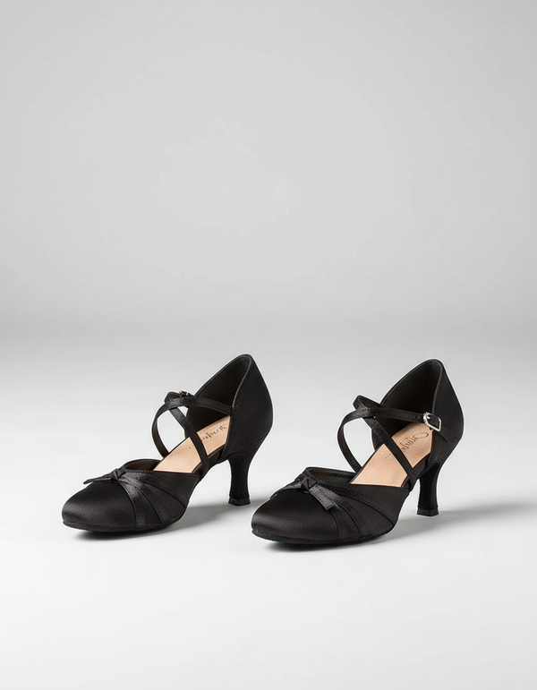 Celielle Satin-Look Latin Dance Pumps