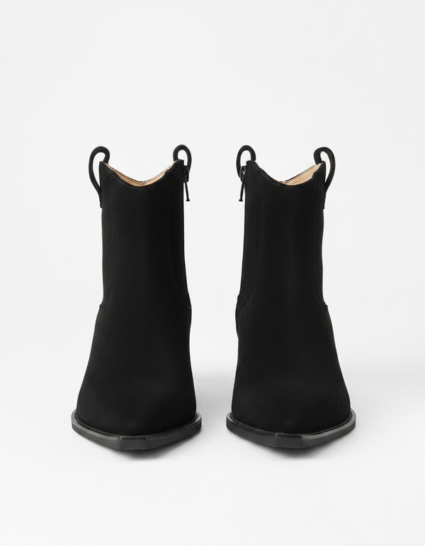 Tahlia Pointed-Toe Western Ankle Boots