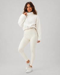 Meriette Fleece Hoodie, Tank & Legging Three-Piece Set