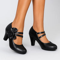 Bella Bow Mary Jane Block-Heel Pumps – product image 11