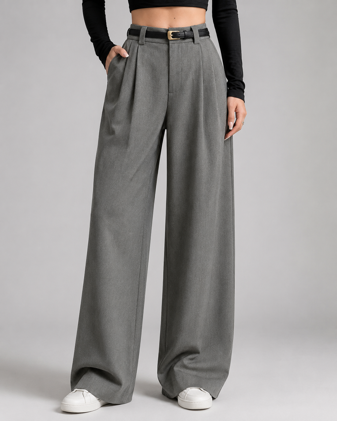 Petra High-Waist Wide-Leg Trousers
