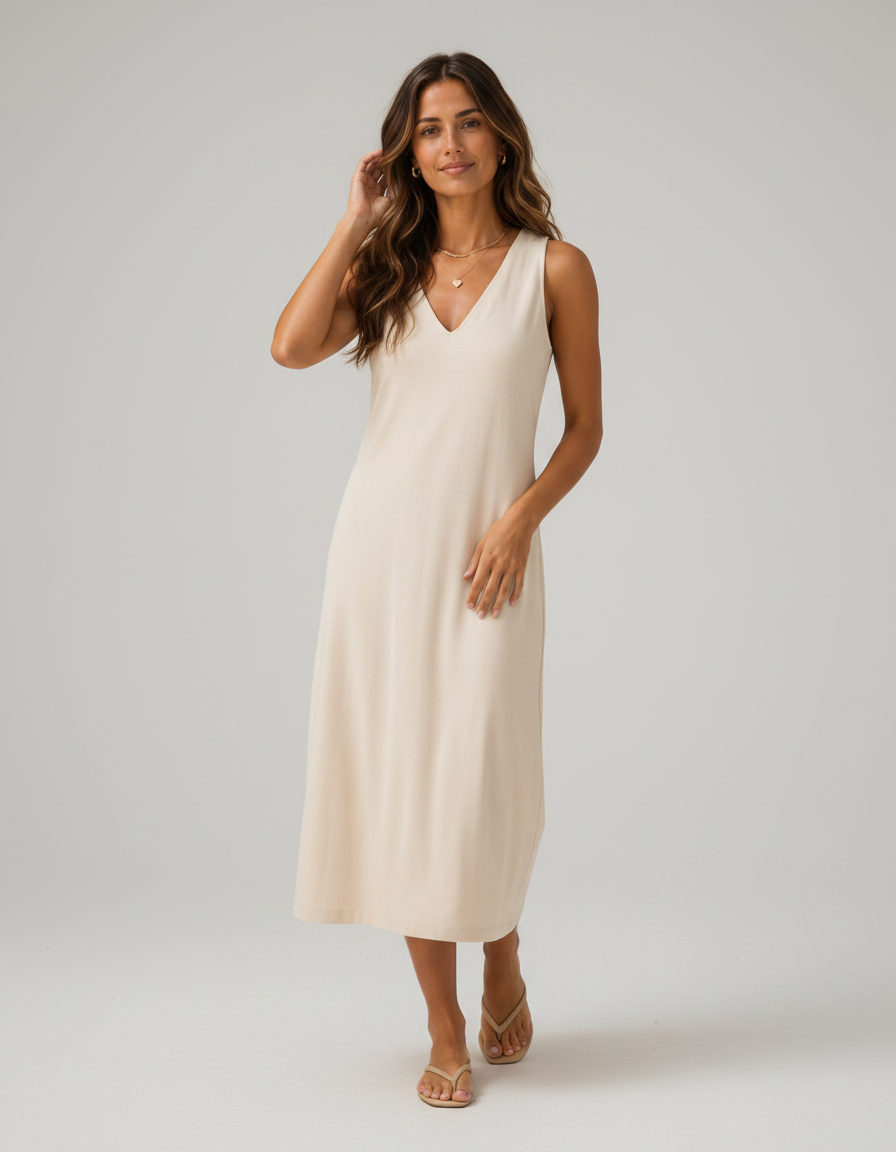Frankie Seamless V-Neck Full Slip