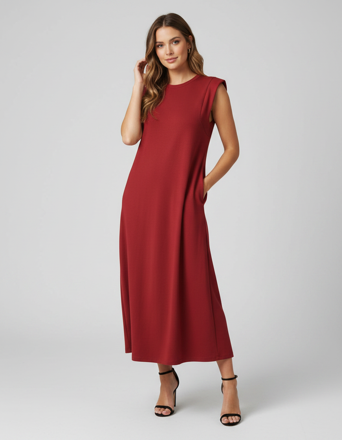 Vivienne Relaxed A-Line Maxi Dress