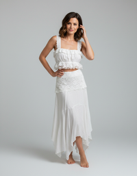 Juno Lace Camisole & Handkerchief Skirt Set