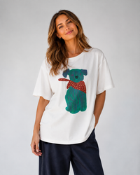 Frankie Animal-Print Drop-Shoulder T-Shirt