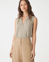 Perravelle Mid-Rise Wide-Leg Trousers - Camel - product image 4