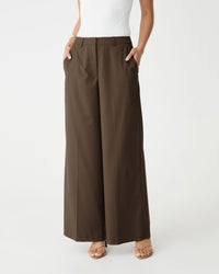 Lisavene Mid-Rise Wide-Leg Trousers - Cocoa - product image 2