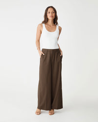 Lisavene Mid-Rise Wide-Leg Trousers - Cocoa - product image 6