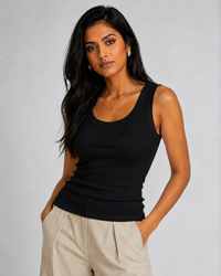 Nerielle Knit Round-Neck Tank Top