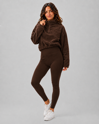 Meriette Fleece Hoodie, Tank & Legging Three-Piece Set