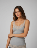 Hazel Lace-Trim V-Neck Camisole Top