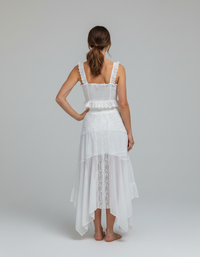 Juno Lace Camisole & Handkerchief Skirt Set