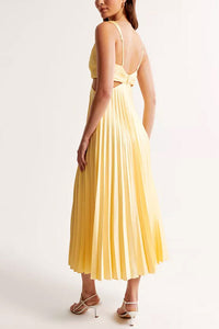 Aurelie V-Neck Pleated Maxi Dress - product image 2