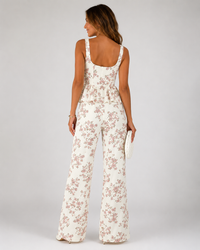 Lucienne Printed Vest & Wide-Leg Trouser Set