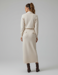 Noelle Knitted Blazer & Skirt Set