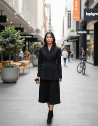 Jasmine Lapel Blazer & Mini Skirt Set