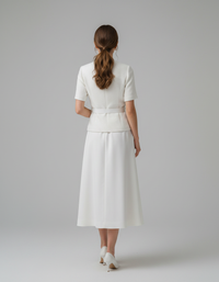 Nola Tweed Peter Pan Collar Midi Dress