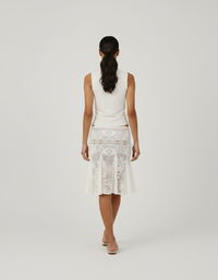 Yvette V-Neck Top & Crochet Fishtail Skirt Set