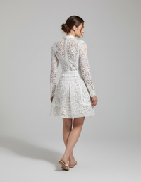 Greer Lace Cut-Out A-Line Midi Dress