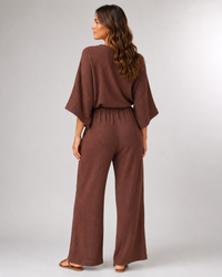 Freya Tie-Waist Top & Wide-Leg Trouser Set