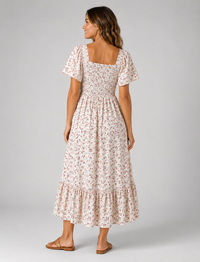 Alessia Floral Chiffon Pleated Midi Dress