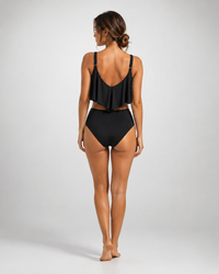 Maeve Ruffle High-Waist Tankini Set