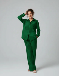 Amelie Shirt & Straight-Leg Trouser Set