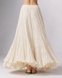 Ottavia High-Waist Pleated Maxi Skirt