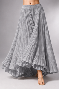 Ottavia High-Waist Pleated Maxi Skirt