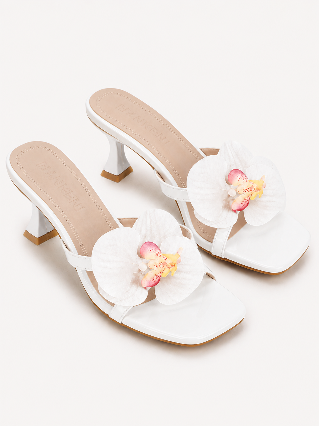 Galatea Floral Peep-Toe High-Heel Sandals