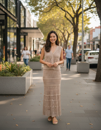 Felicity Crochet Vest & Skirt Set