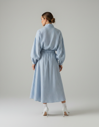 Delphine Striped Jacket & A-Line Skirt Set