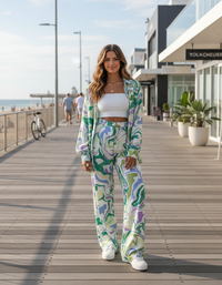 Kaia Printed Shirt & Trouser Set