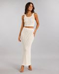 Elodie Crochet Crop Top & Midi Skirt Set