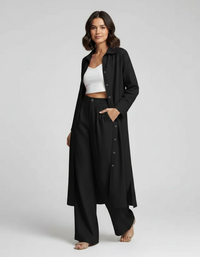 Cassia Longline Shirt Trouser Set