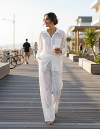 Amelie Shirt & Straight-Leg Trouser Set