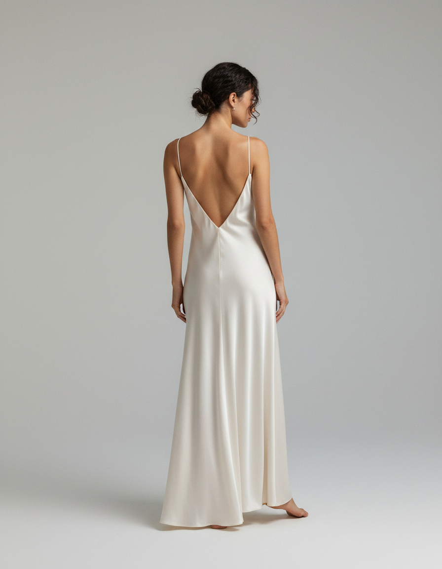 Greta Satin-Look Cowl-Neck Maxi Dress