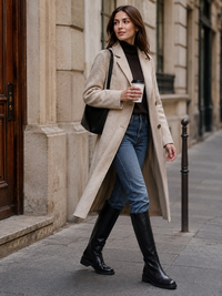 Matilda Leather Knee-High Equestrian Boots