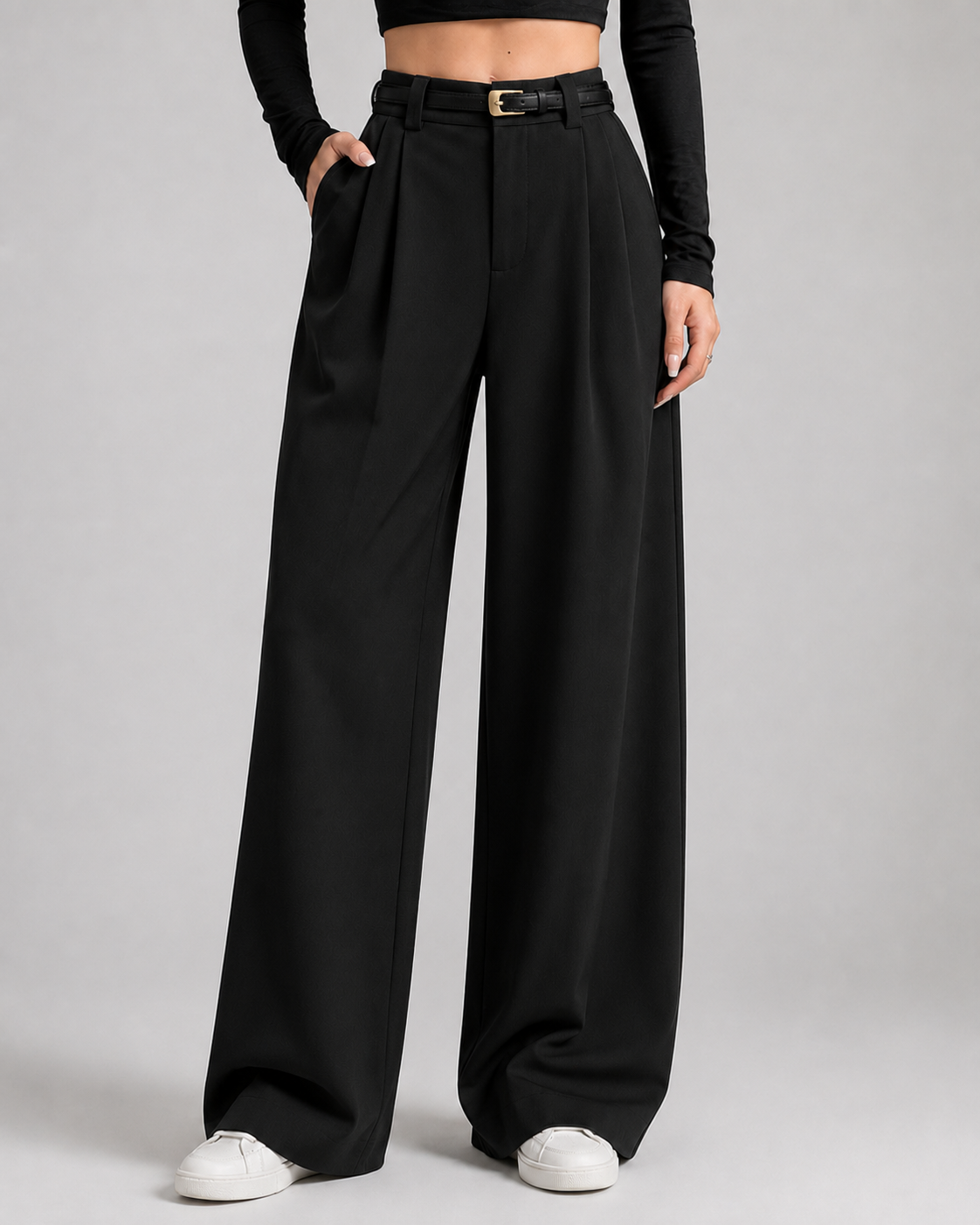 Petra High-Waist Wide-Leg Trousers
