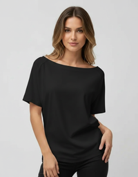 Gemma One-Shoulder Long-Sleeve Top