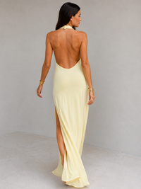 Juliette V-Neck Open-Back Split Maxi Dress - product image 3