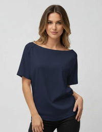 Gemma One-Shoulder Long-Sleeve Top