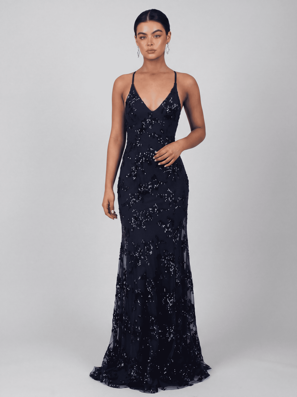 Flavie Sequin Open-Back Evening Gown - product image 7