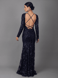 Flavie Sequin Open-Back Evening Gown - product image 3